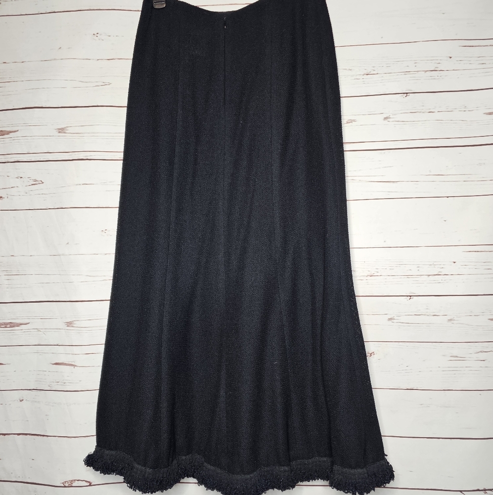 CHANEL Black Wool Maxi Skirt - Picture 14 of 16
